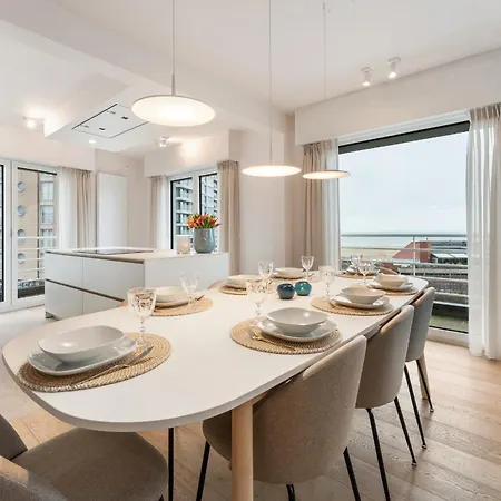 Apartmán Ruim En Luxueus App Met Zeezicht En Garage - 8p