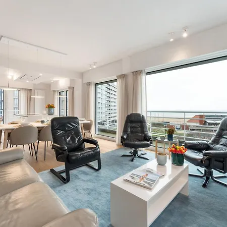 Ruim En Luxueus App Met Zeezicht En Garage - 8p Lejlighed Knokke-Heist